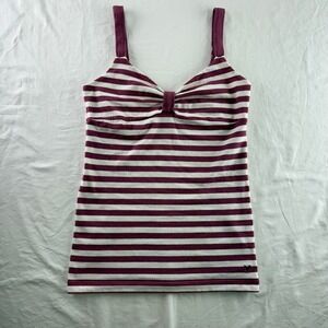 American Eagle Outfitters Striped Babydoll Tank Top Womens M Y2k McBling